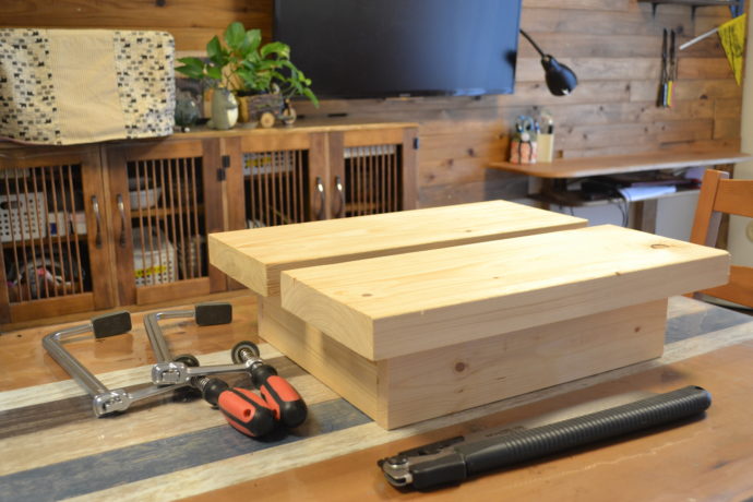 テーブル上で使えるDIY用作業台を自作しよう【設計図＆木取り図付き】 | さくやこのはのDIY