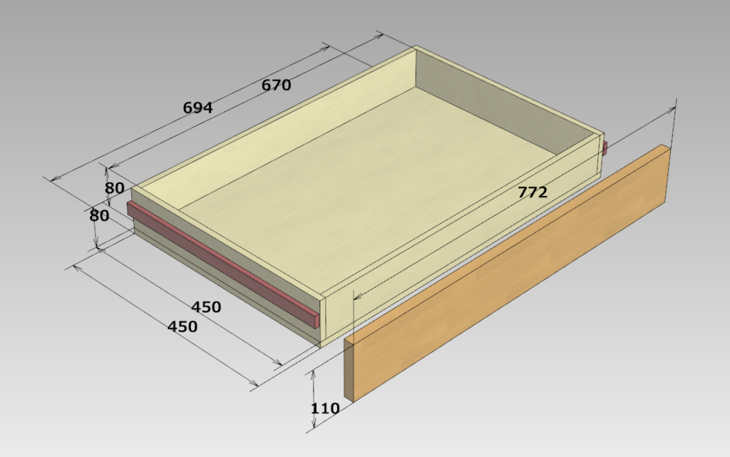 子供用学習机と本棚 3人分 をまとめてdiy 4 引き出し 天井目隠し収納加工編 さくやこのはのdiy