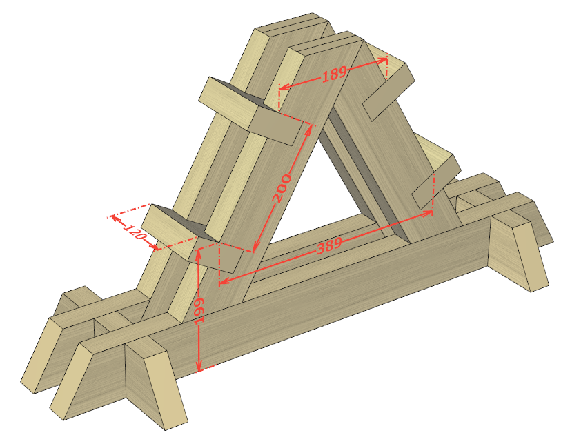 ダンベルラックを木組みで自作 予算1500円 2x4材だけで作ってみた さくやこのはのdiy