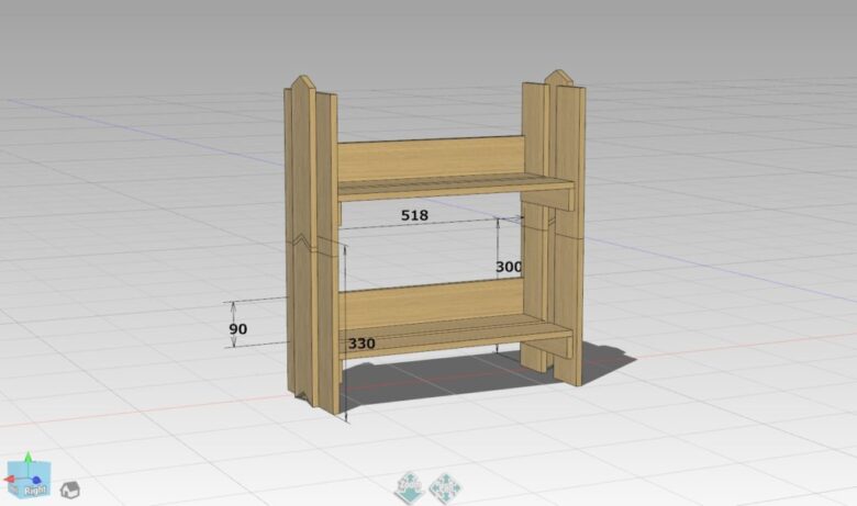 おしゃれな本棚をdiy 杉の貫材1本でできるシンプルな積み重ね式本棚 さくやこのはのdiy
