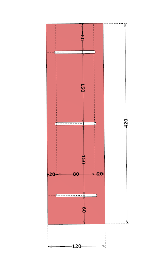 可動式フェンスの寸法