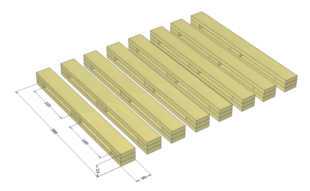 自作木工クランプの設計図