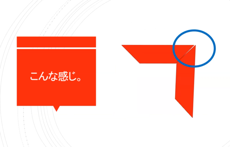 こんな感じの隙間ができる