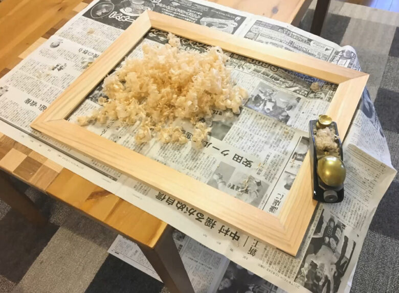 カンナで仕上げる
