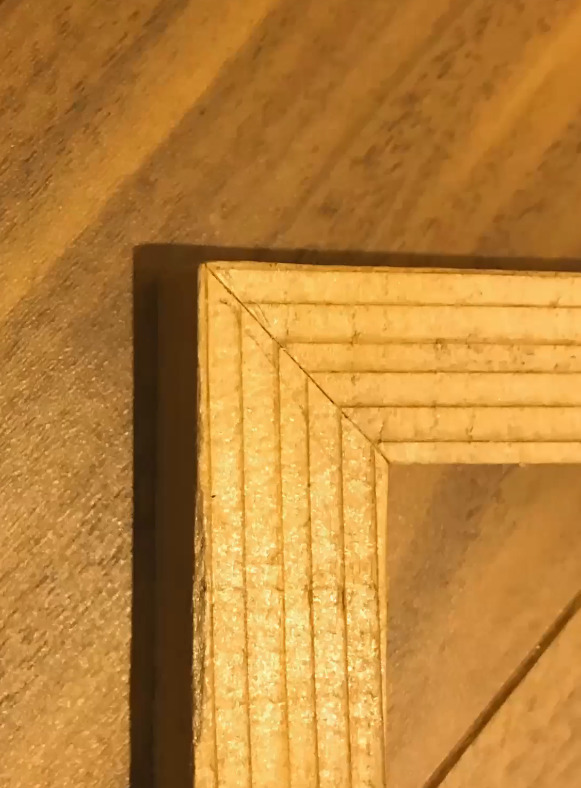 隙間なく切れました