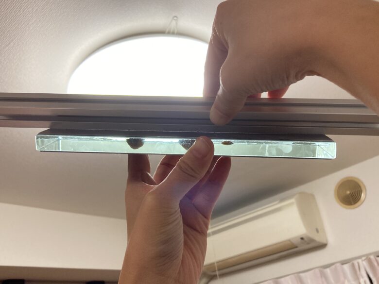 ダイヤモンド砥石の平面を確認する